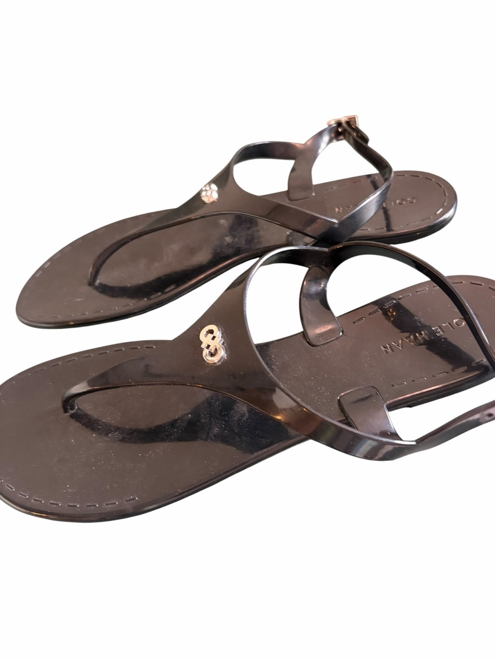 Cole Haan Miley Jelly Sandals Black Size 9 - Picture 2 of 5